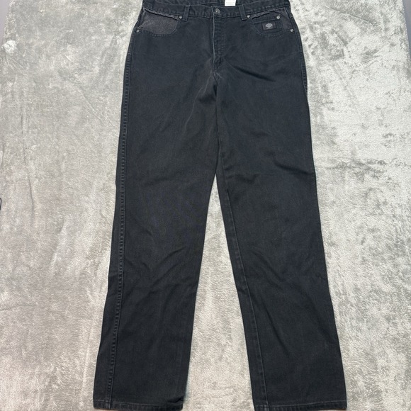 Harley-Davidson Other - Vtg Harley Davidson Black Denim Jeans Mens 36x34 Traditional Fit Made In USA Y2K
